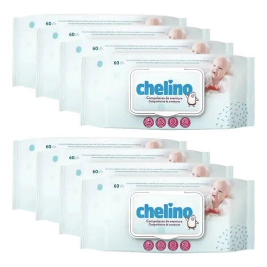 Chelino Baby Wipes , 8 x 60 units