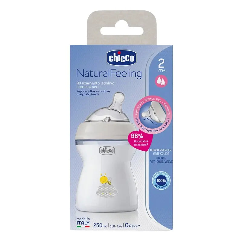 Biberon Chicco Naturalfeeling Medium Flow 250Ml 2M+