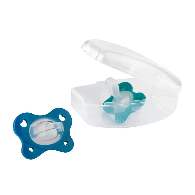 Chicco Physioforma Sucette en Silicone Douce Bleue 16-36M 2 Unités