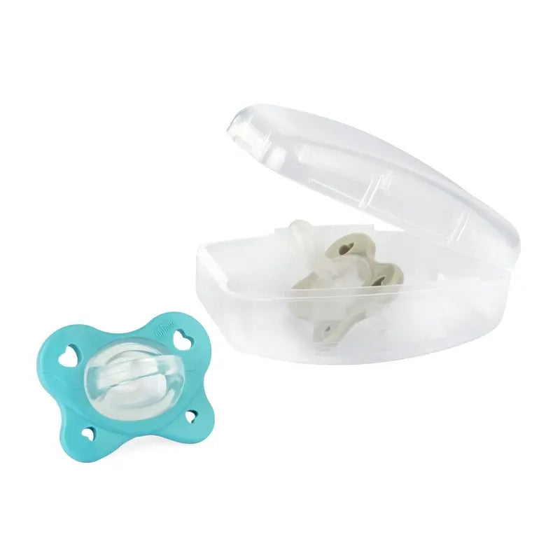 Chicco Physioform Sucette en Silicone Douce Bleue 6-16M 2 Unités