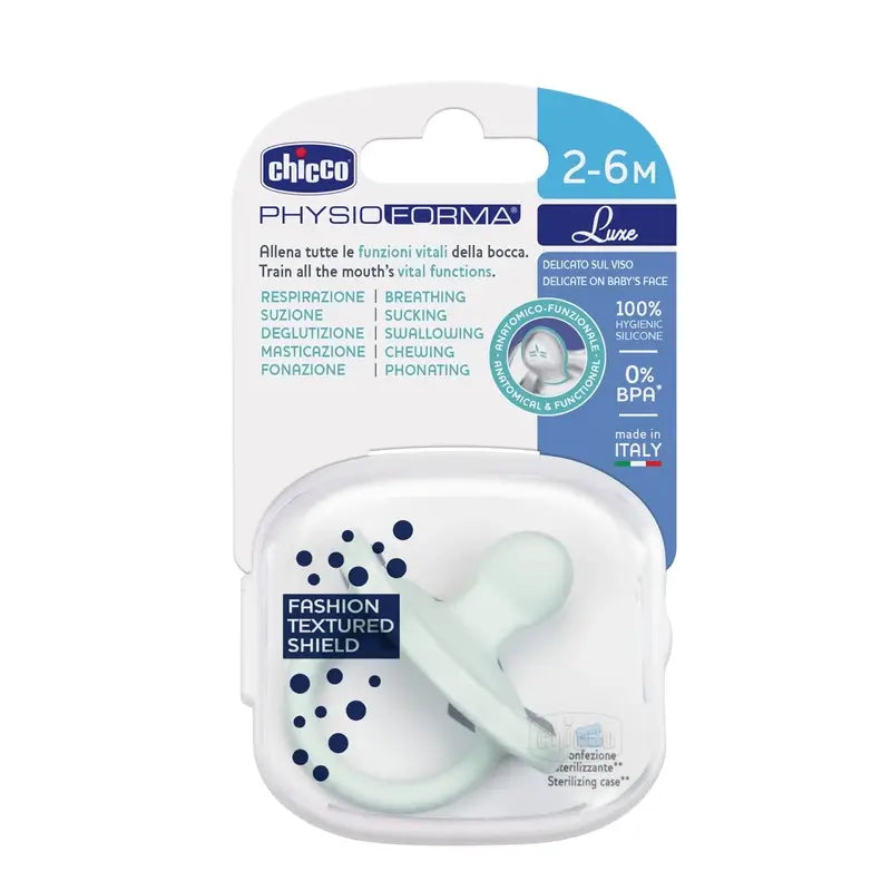 Chicco Sucette Physioforma Luxe 2-6M 1 Unité Bleu