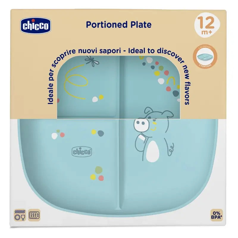 Chicco Plat avec compartiments 12M+ Bleu