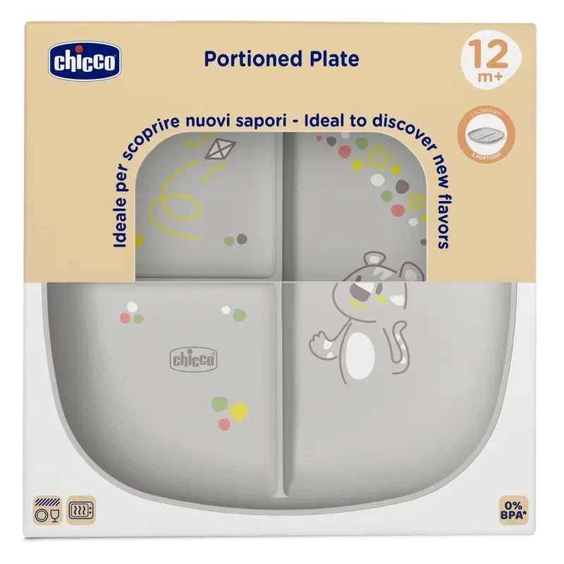 Chicco Plat avec compartiments 12M+ Gris