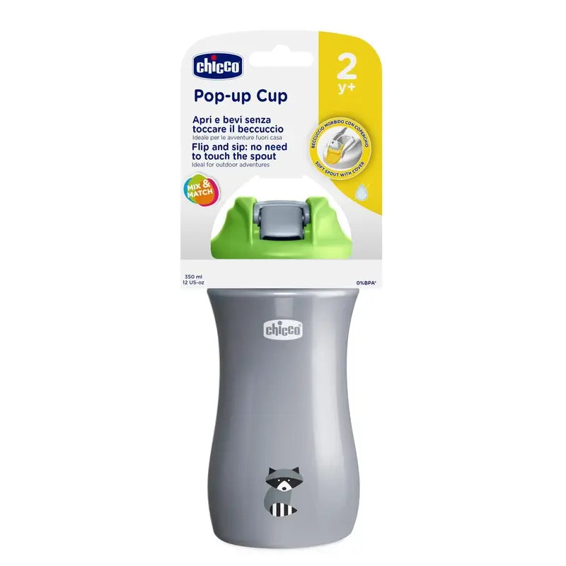 Chicco Soft Straw Tumbler Pop-Up Green 2Y+ (en anglais)