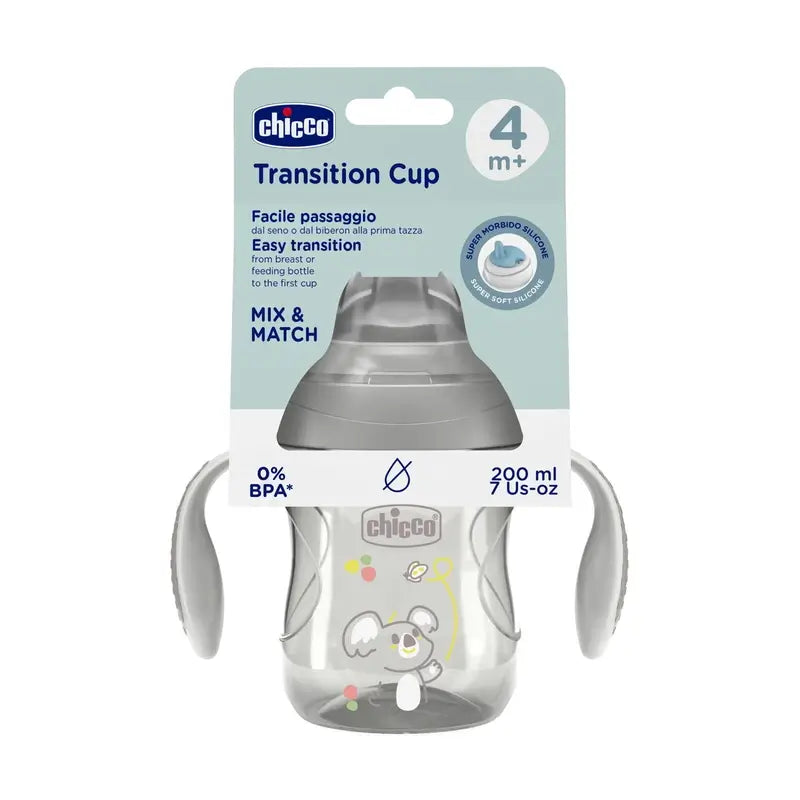 Chicco Transition Cup 4M+ Gris 200Ml