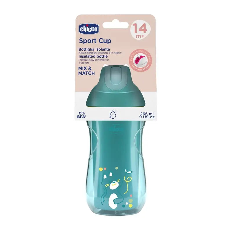 Chicco Sport Cup Thermal Tumbler 14M+ Bleu
