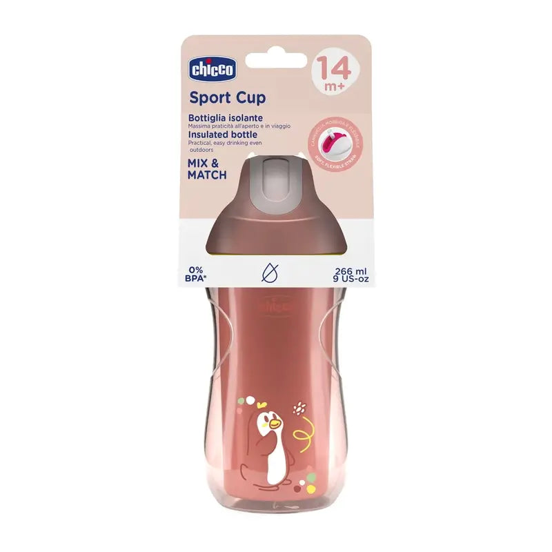 Chicco Sport Cup Thermal Tumbler 14M+ Rose