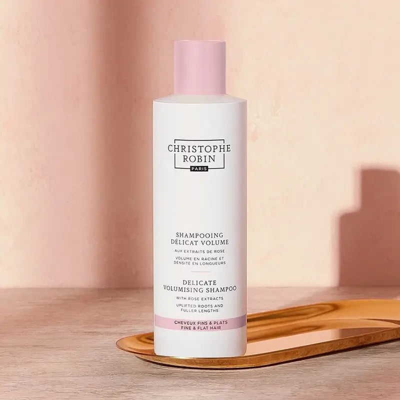 Christophe Robin Shampooing Volumateur Délicat aux Extraits de Rose, 250 ml