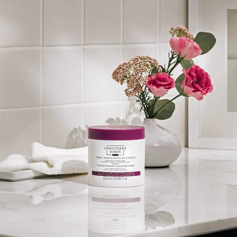 Christophe Robin Masque purifiant aux baies de Camu-Camu pour cheveux colorés, 250 ml