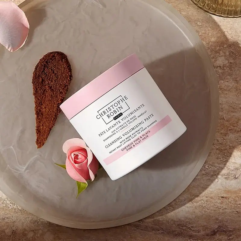 Christophe Robin Pâte Nettoyante Volumisante Pure aux Extraits de Rose, 250 ml