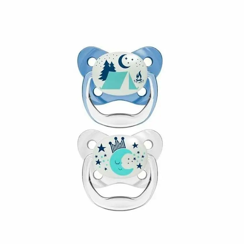 Prevent Nocturne Pacifier T2 6-18 Months Blue