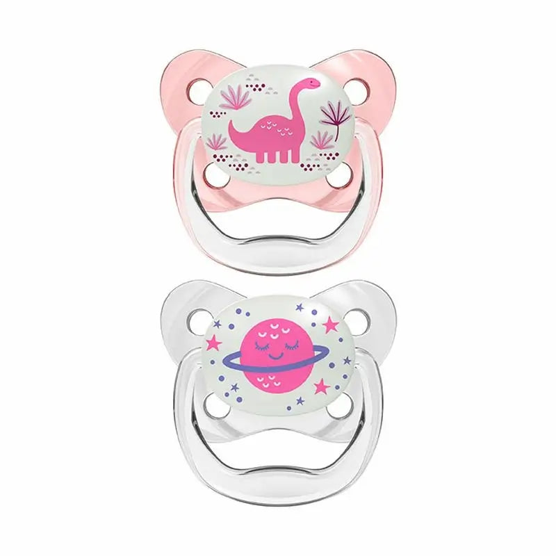 Prevent Nocturne Pacifier T2 6-18 Months Pink