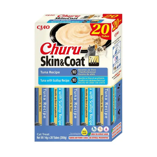 Churu Cat Tuna Skin&Coat Varieties, 20 pcs.
