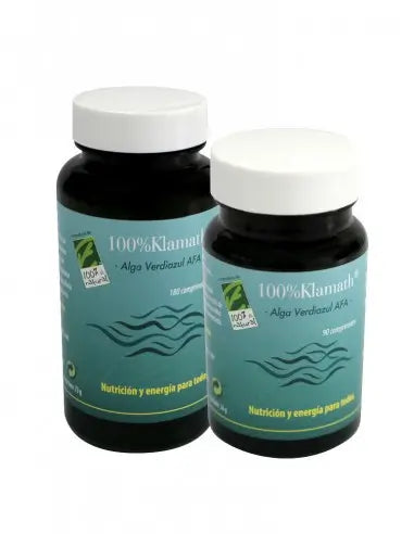 One Hundred Percent Natural Klamath Seaweed (Blue-green algae Afa) 90 Tablets