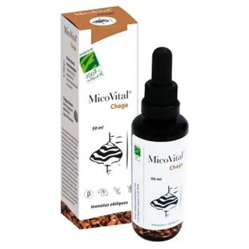 One Hundred Percent Natural Micovital Chaga 50Ml.