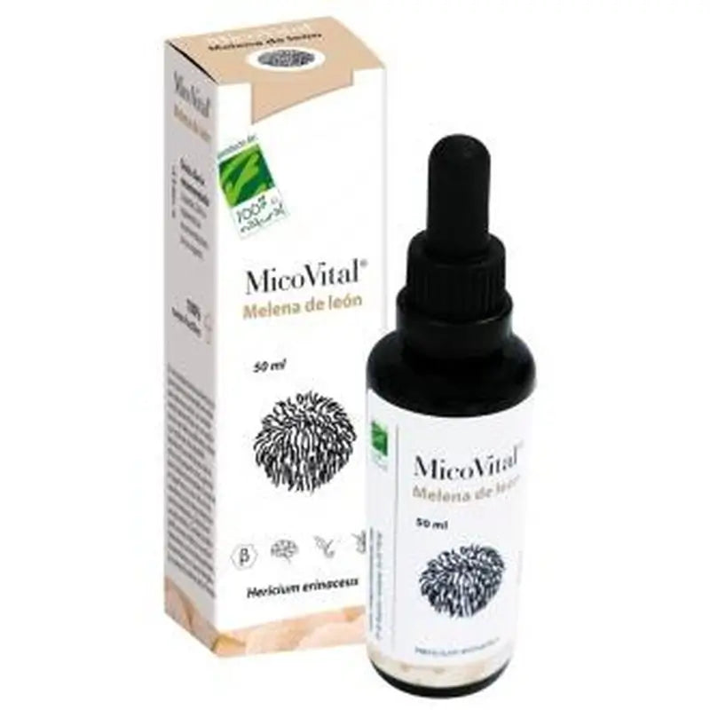 One Hundred Percent Natural Micovital Lion's Mane 50Ml.