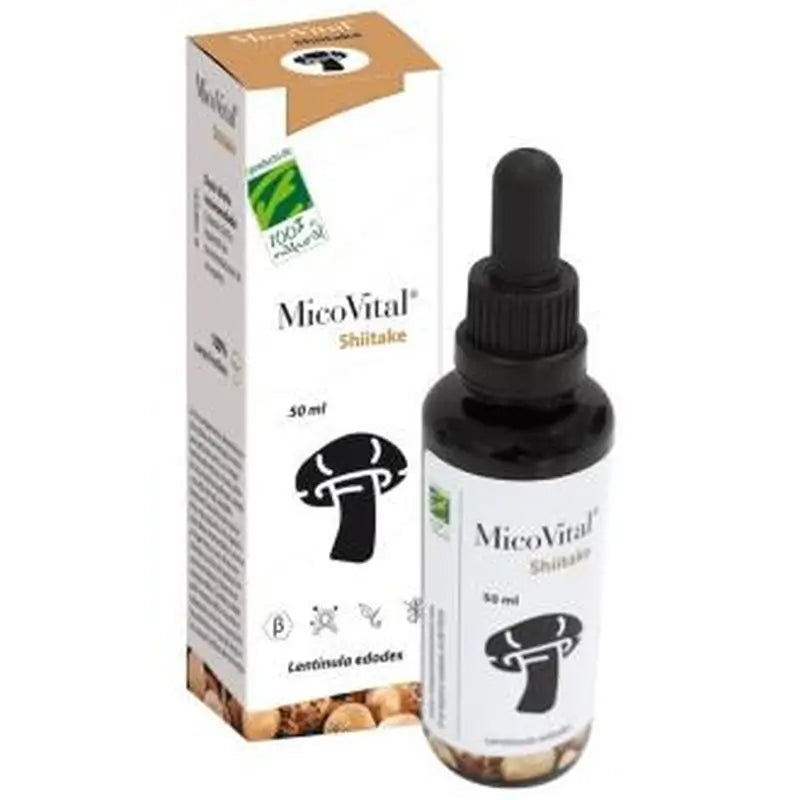 One Hundred Percent Natural Micovital Shiitake 50Ml.