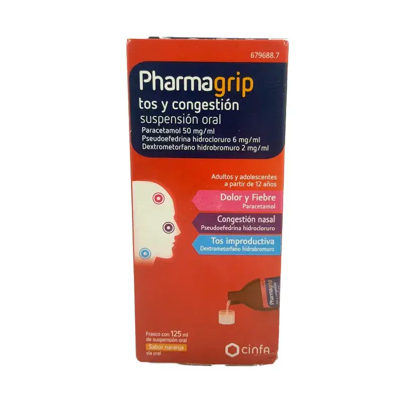 Pharmagrip Cough & Congestion Oral Suspension , 125 ml