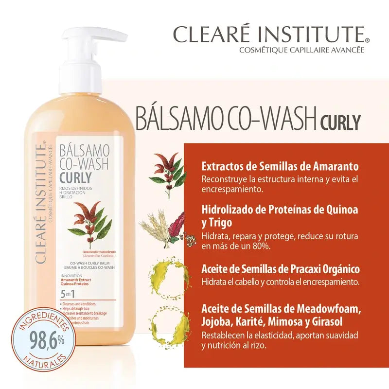 Clearé Instiute Balsam Co-Wash Curly Method Curly Hair 330 Ml
