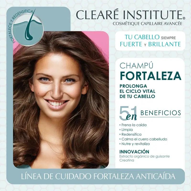 Clearé Institute Shampooing anti-chute 400 Ml.