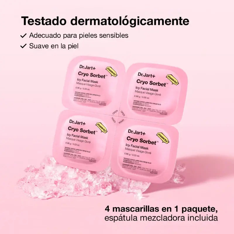 Dr. Jart+ Cryo Sorbet Icy Mascarilla Facial, 1 unidad