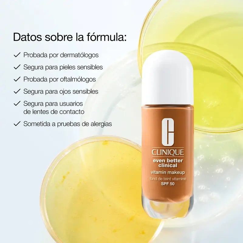 Clinique Even Better Vitamin Makeup Fond de teint Spf50 Light Medium Cool 1, 30 ml