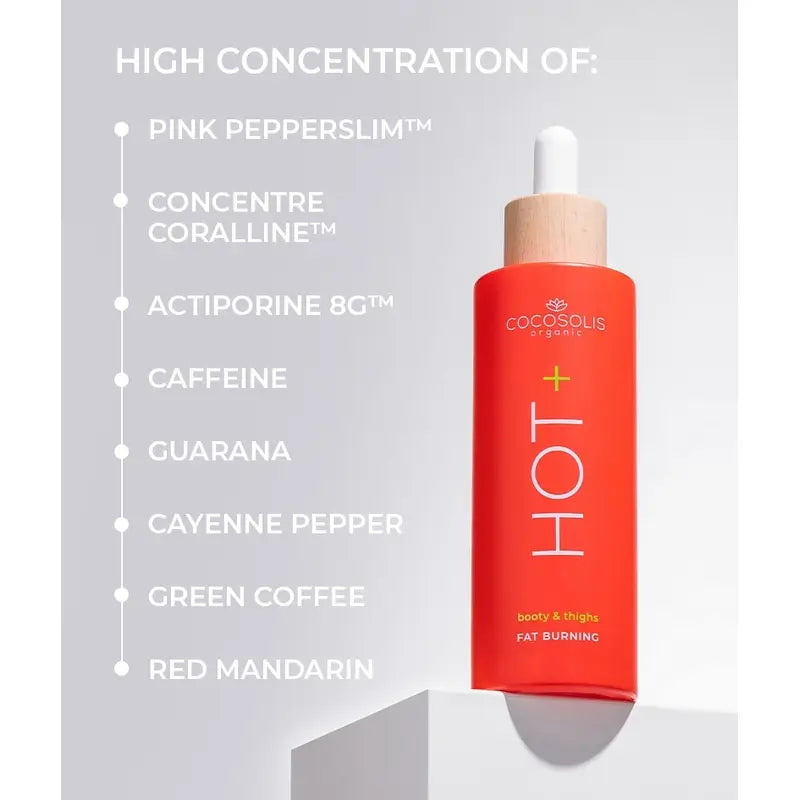 Cocosolis Hot+ Sérum brûleur de graisse, 100 ml