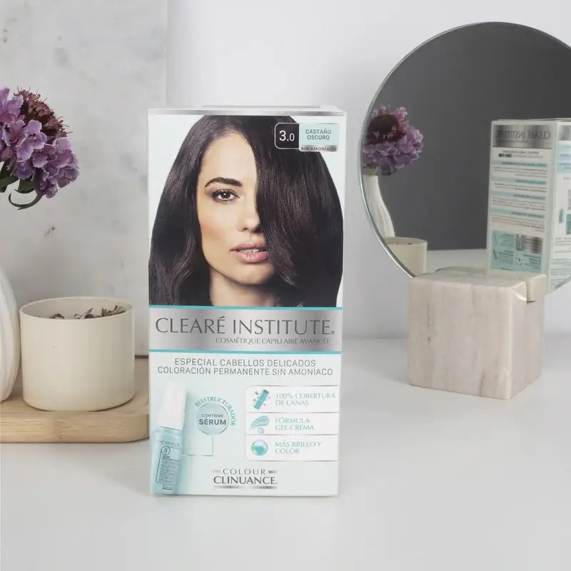 Clearé Institute Colour Clinuance Couleur permanente sans ammoniaque 3.0 Brun foncé