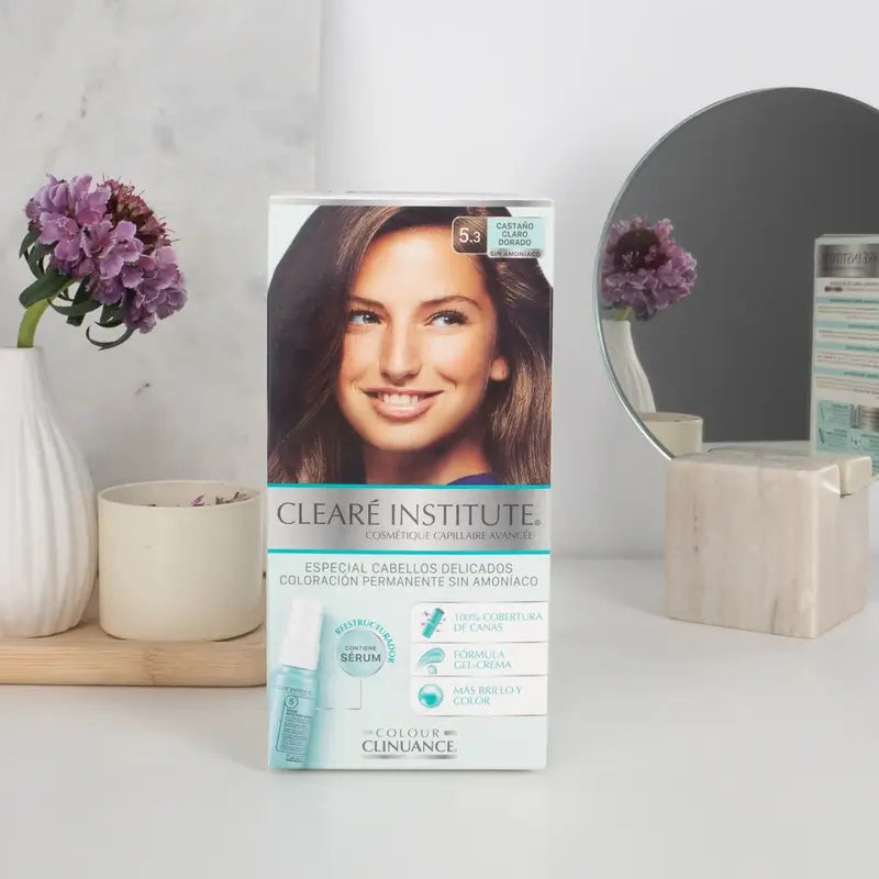 Clearé Institute Colour Clinuance Couleur permanente sans ammoniaque 5.3 Light Golden Brown