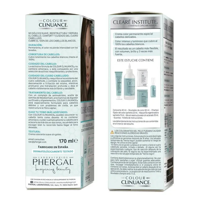 Clearé Institute Colour Clinuance Couleur permanente sans ammoniaque 5.3 Light Golden Brown