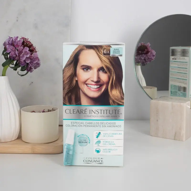 Clearé Institute Colour Clinuance Couleur permanente sans ammoniaque 6.3 Blond foncé doré