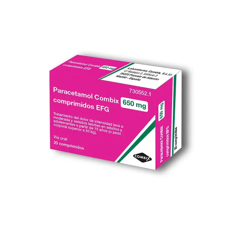 Combix Paracetamol Efg 650 mg, 20 Tablets