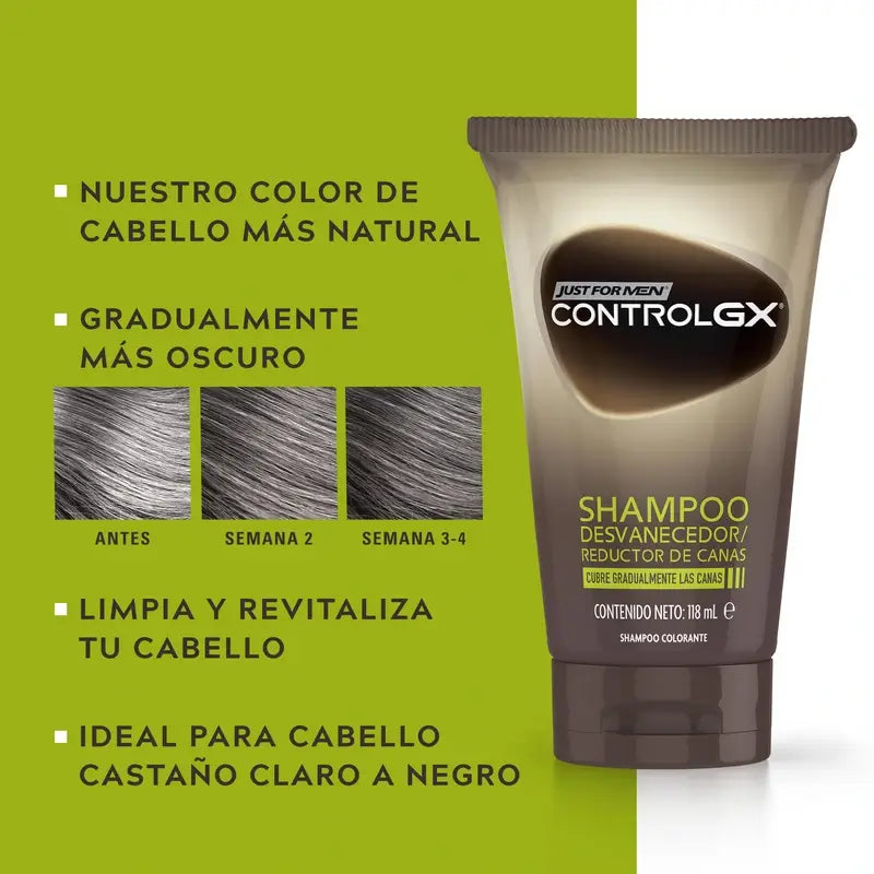 Just For Men Control Gx Grey Hair Reducer Shampooing 118 ml