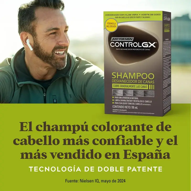 Just For Men Control Gx Grey Hair Reducer Shampooing 118 ml