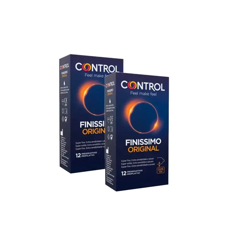 Préservatifs Control Finissimo Original, 12 unités, lot de 4