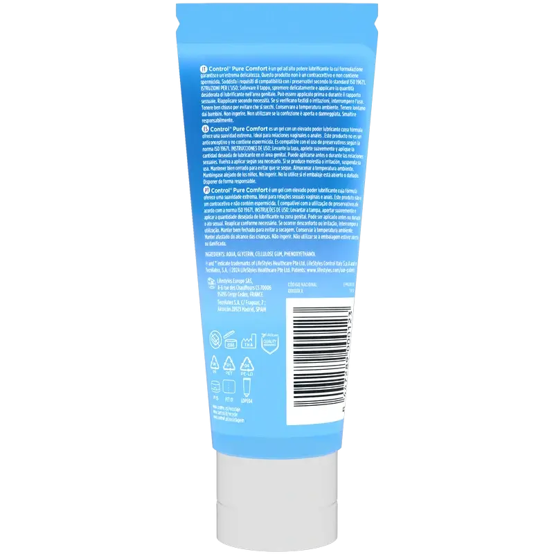 Control Purecomfort Tube Lubricant, 80 ml
