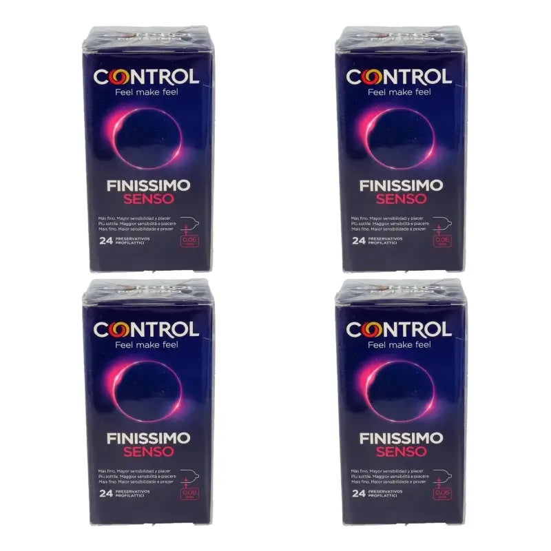 Control Senso Finissimo Condoms, 24-pack, pack of 4