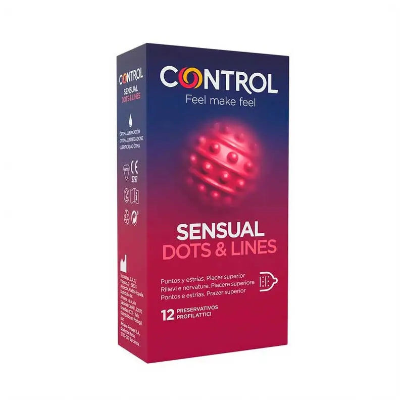 Control Condoms Sensual Dots & Line 12 units