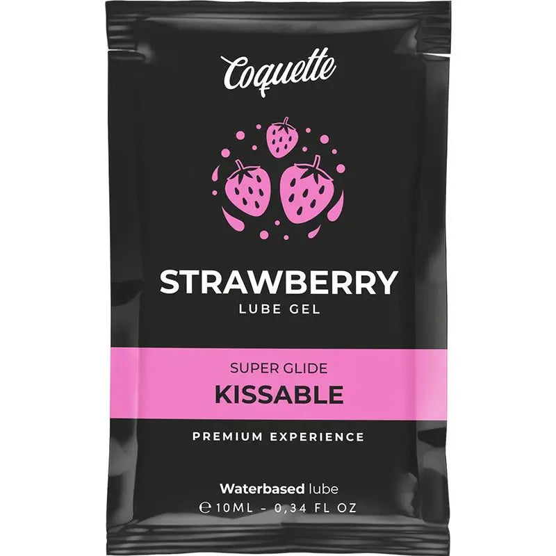 Coquette Cosmetics Desire Pocket Kissable Water Based Lubricant Strawberry 10 Ml