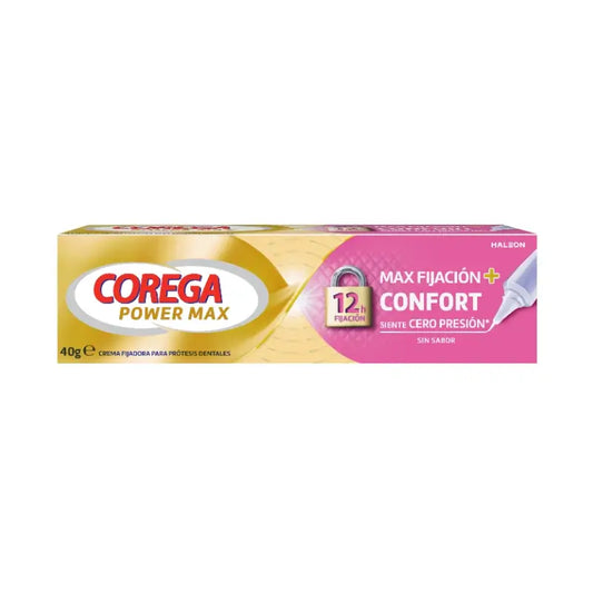 Corega Max Fixation + Comfort Fixing Cream for Dentures, 40 gr