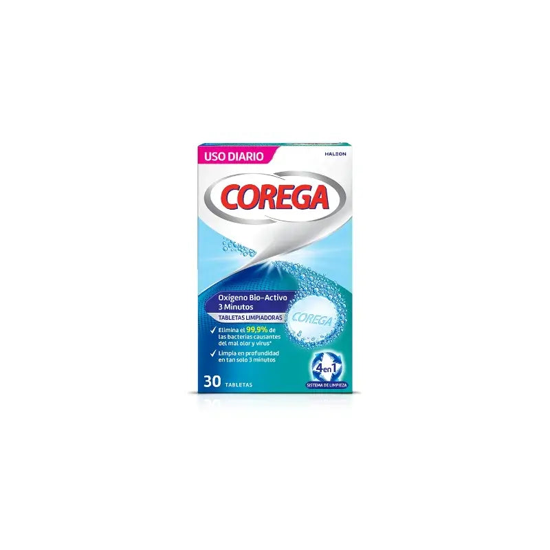 Corega Oxygen Biactive, 30 Comprimés