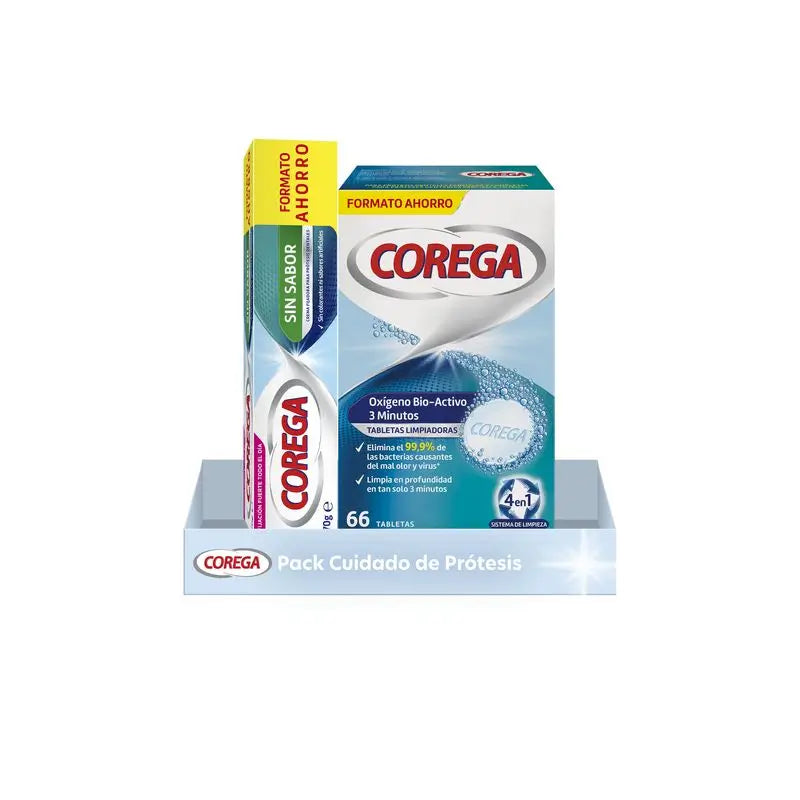 Corega Denture Care Pack ( Cleaning + Strong Fixation)