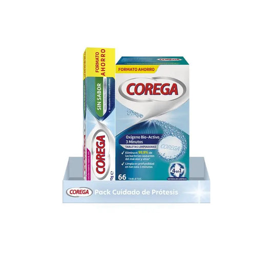Corega Denture Care Pack ( Cleaning + Strong Fixation)