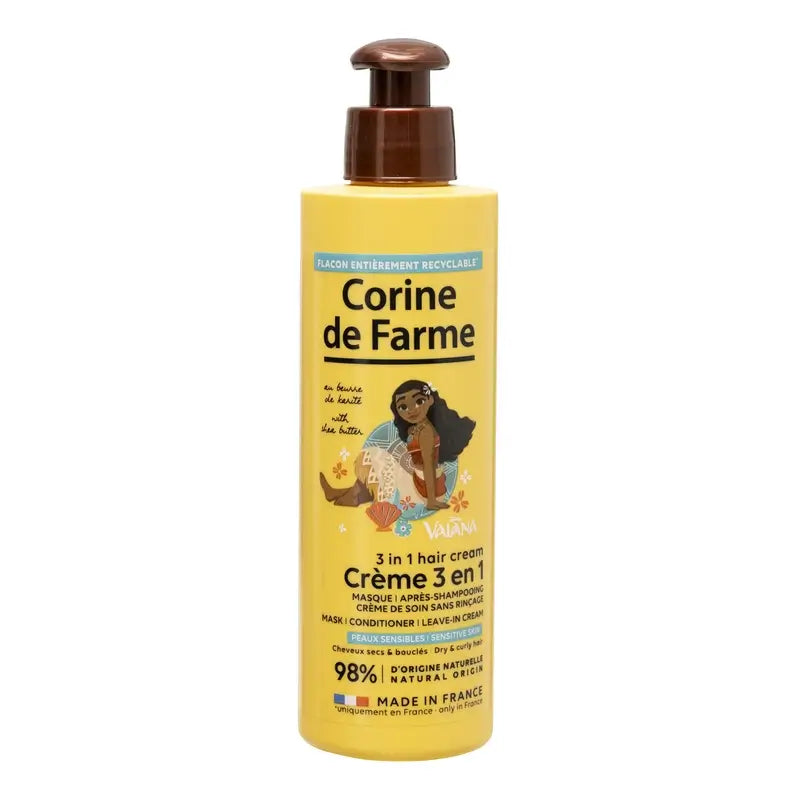 Corine De Farme Vaiana 3 In 1 Leave In Cream , 200 ml