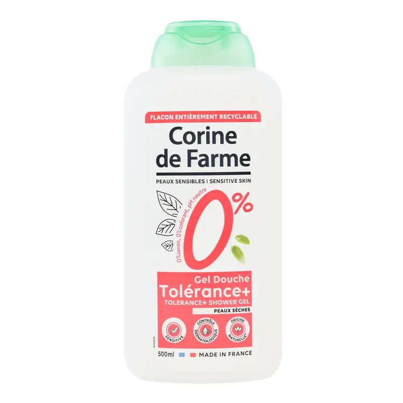 Corine De Farme Pure 0% Shower Gel for Dry Skin, 500 ml