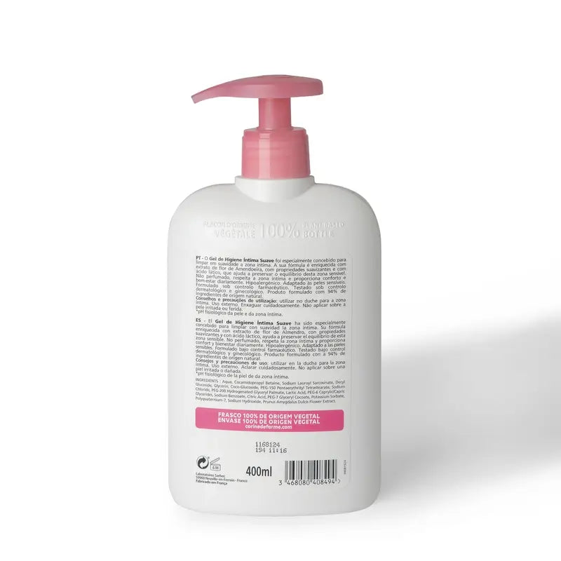 Corine De Farme Gel d'hygiène intime doux, 400 ml