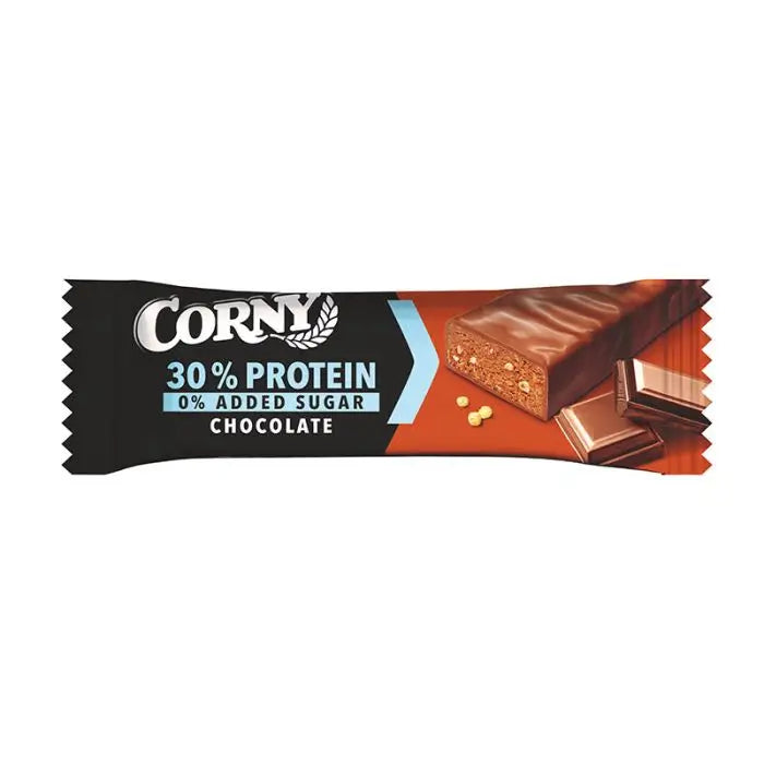 Corny Bar Corny Chocolate 30% Protein 0% Added Sugars , 50 grams