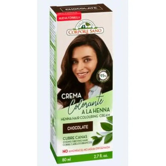 Corpore Sano Henna Chocolate Colouring Cream 80Ml.