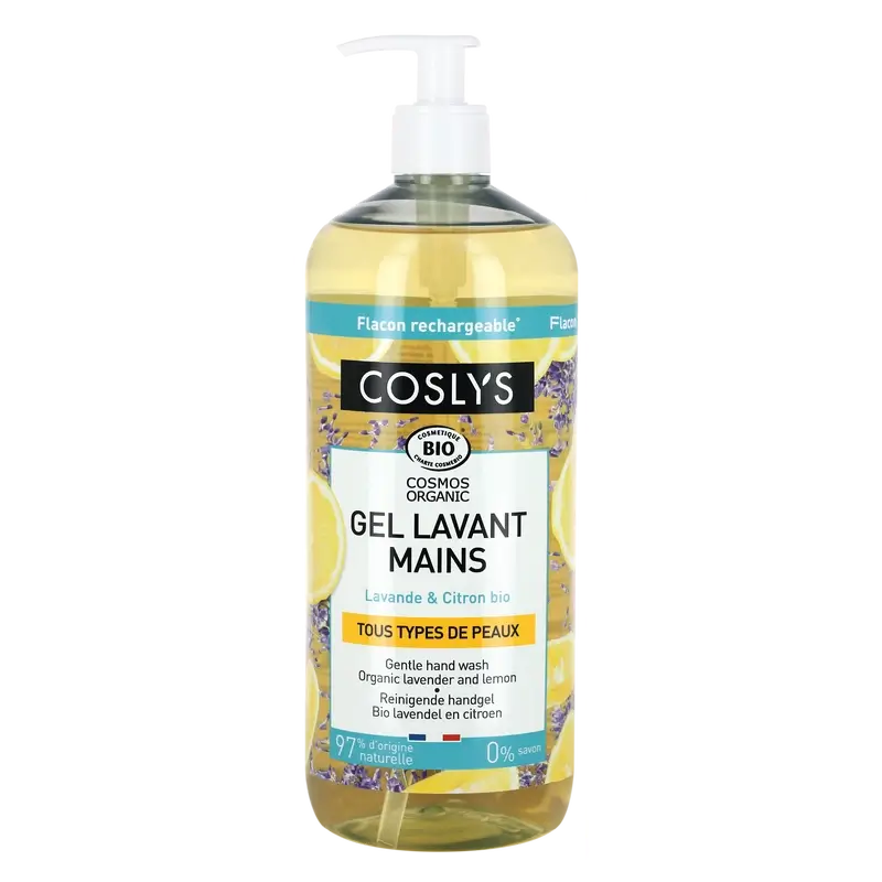 Coslys Organic Liquid Hand Soap with Lemon, 350 ml
