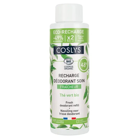 Coslys Freshness Deodorant Refill (Green Tea + Aloe Vera), 500 ml
